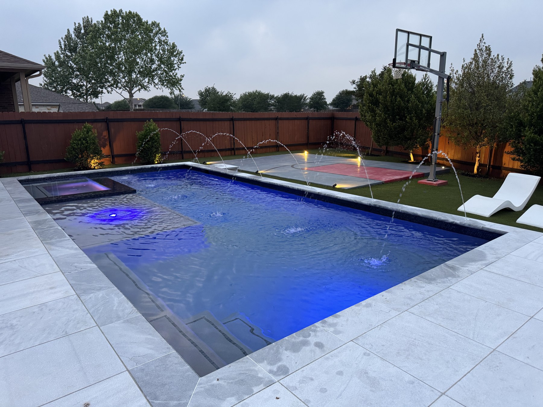 Completed Austin area pool after ASR-related partial demolition and rebuild planning